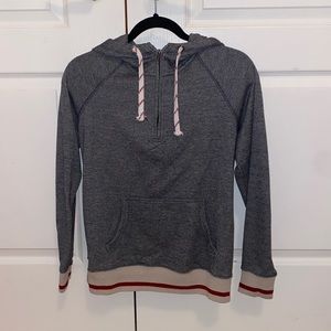 Salt and pepper quarter zip hoodie